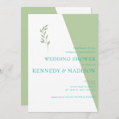 Limon geometrische Hochzeit Einladung (Vorne/Hinten)