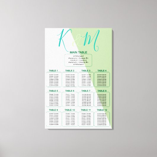 Limon geometrische Hochzeit Leinwanddruck (Vorderseite)