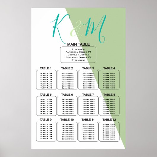 Limon geometrische Hochzeit Poster (Vorne)