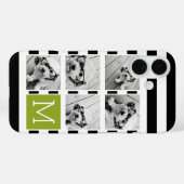 Limon gestrichelte Schwarzweißfotoleime Case-Mate iPhone Hülle (Rückseite (Horizontal))