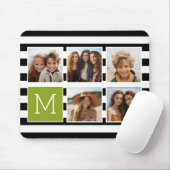 Limon gestrichelte Schwarzweißfotoleime Mousepad (Mit Mouse)