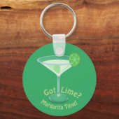 Limon got? Margarita Zeit! Cocktail Slogan Schlüsselanhänger (Vorderseite)