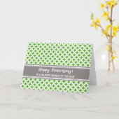 Limon Gray Circles Employee Anniversary Card Karte (Gelbe Blume)