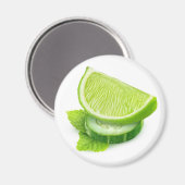 Limon, Gurke und Minze Magnet (Vorderseite/Rückseite)