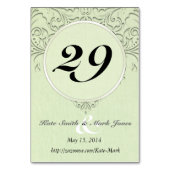 Limon HeartyChic Tischnummer (Vorderseite)