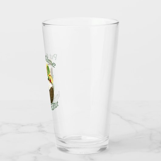 Limon im Kokospalmen Glas (Links)