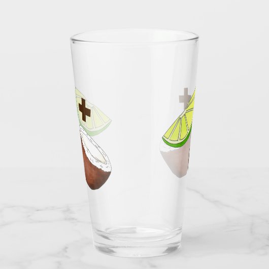 Limon in Coconut Tropical Island Fruit Glas (Rechts)