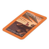 Limon Kiln Lighthouse Vintage Travel Poster Magnet (Linke Seite)