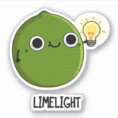 Limon-light Funny Fruit Limon Pun Aufkleber (Vorderseite)