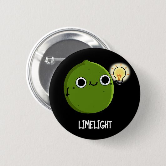 Limon-light Funny Fruit Limon Pun Dark BG Button (Vorne & Hinten)
