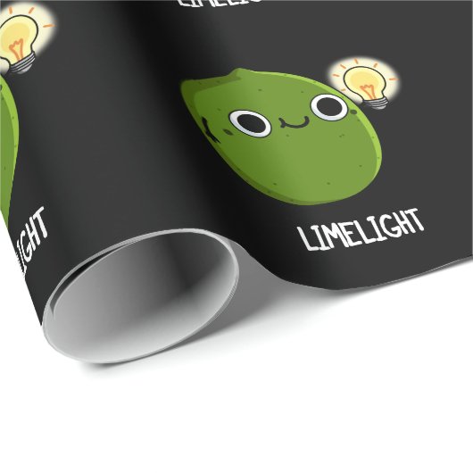 Limon-light Funny Fruit Limon Pun Dark BG Geschenkpapier (Rolleneckpunkt)