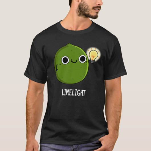 Limon-light Funny Fruit Limon Pun Dark BG T-Shirt (Vorderseite)