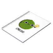 Limon-light Funny Fruit Limon Pun Notizblock (Linke Seite)