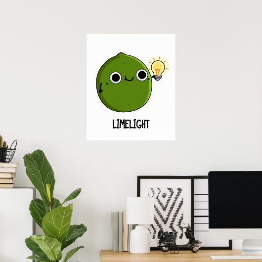 Limon-light Funny Fruit Limon Pun Poster (Heimbüro)
