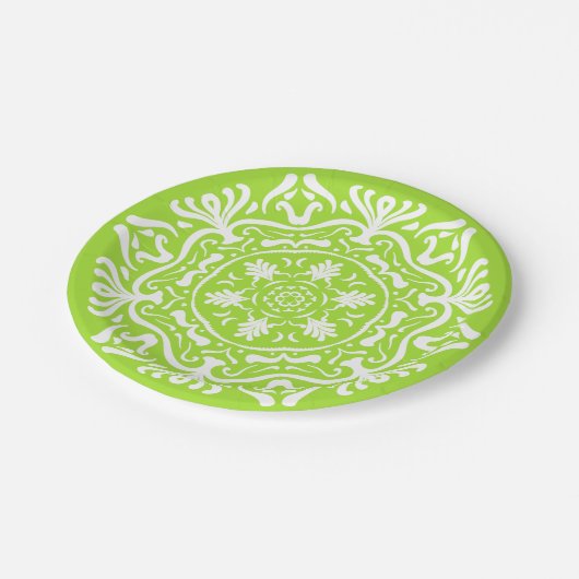 Limon Mandala Pappteller (Schrägansicht)