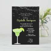 Limon Margarita Bridal Cocktail Dusche Einladung (Stehend Vorderseite)