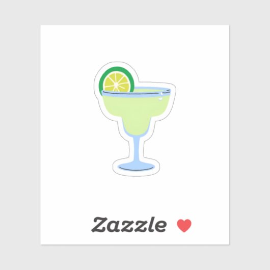 Limon Margarita Glass Aufkleber (Blatt)