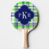 Limon, Marine, Welpe Madras Quatrefolienmonogramm Tischtennis Schläger (Rückseite)