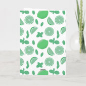 Limon- & Minzgrüßkarte Karte (Rückseite)