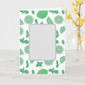 Limon- & Minzgrüßkarte Karte (Gelbe Blume)