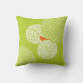 Limon Moderne Blume Nectarine Niedlich Bird Pillow Kissen (Rückseite)