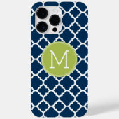 Limon-Navy-Geometrisches Muster für benutzerdefini Case-Mate iPhone Hülle (Rückseite)
