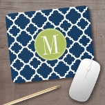 Limon-Navy-Geometrisches Muster für benutzerdefini Mousepad<br><div class="desc">Ein gewagtes,  grafisches Quarterfoliendesign in frischen,  fröhlichen Farben. Wenn Sie die Monogramme anpassen müssen,  klicken Sie auf die Schaltfläche Anpassen und ändern Sie sie.</div>