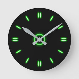 Limon Neon Runde Wanduhr