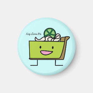 Limon Pie sour lemon tart Nachtisch Slice Graham Magnet