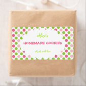 Limon&Pink Polka Dot Personalisierte hausgemachte (Insitu)