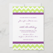 Limon Plum Foto 20. Geburtstagsparty Einladungen (Rückseite)