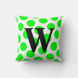 Limon Polka Dot Monogramm Kissen