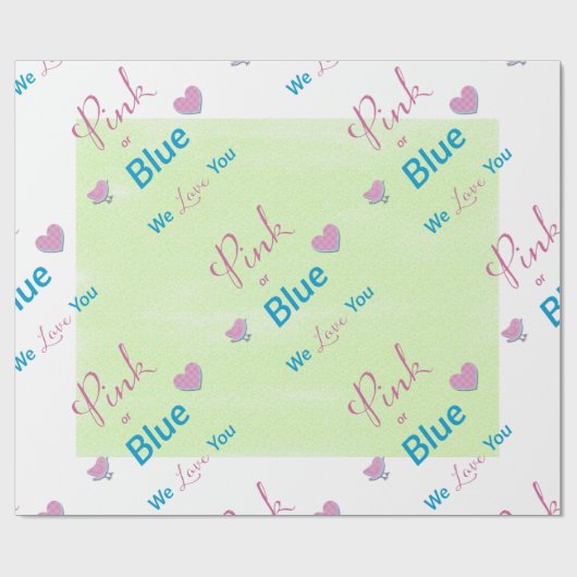 Limon rosa oder blau geschenkpapier (Flach)