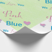 Limon rosa oder blau geschenkpapier (Ecke)