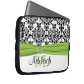 Limon Schwarz-weiß mit dem IMITAT Ribbon Laptop-Si Laptopschutzhülle (Vorne Rechts)