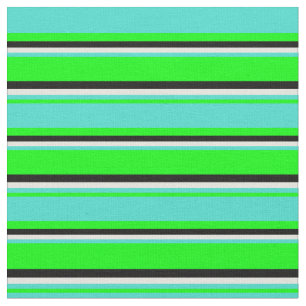 Limon, türkisfarben, beige und schwarz stoff