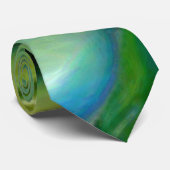 Limon u. Türkis Krawatte (Gerollt)