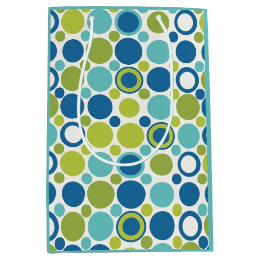 Limon- und Aqua-Bubble MCM-Geschenktasche Mittlere Geschenktüte (Vorderseite)