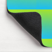 Limon und blau zwei Tone Mousepad (Ecke)