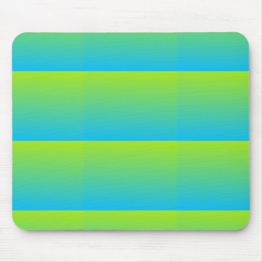 Limon und blau zwei Tone Mousepad (Vorne)