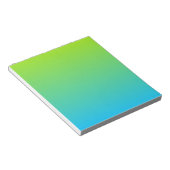 Limon und blau zwei Tone Notizblock (angewinkelt)