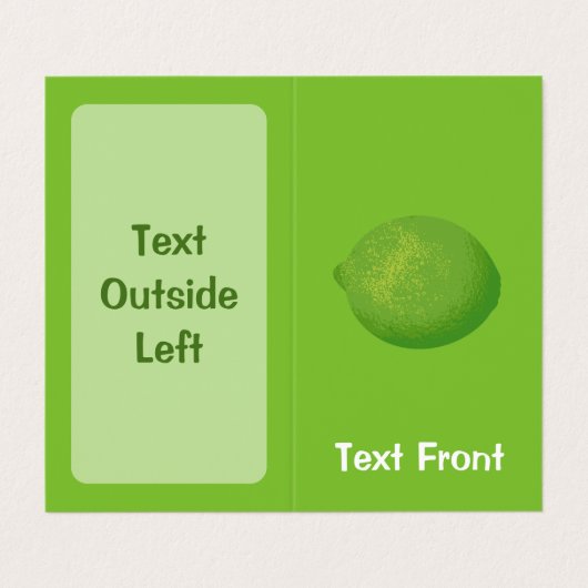 Limon Visitenkarten (Außenseite Aufgefaltet)