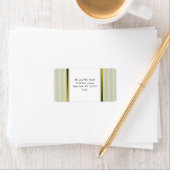 Limon-W-StreifenLinen Adressaufkleber (Insitu)
