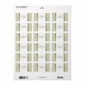 Limon-W-StreifenLinen Adressaufkleber (Vorne)