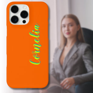Limon Yellow 3D Spring Green Name   Funny Orange iPhone 16 Pro Max Hülle