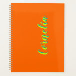 Limon Yellow 3D Spring Green Name | Funny Orange Planer<br><div class="desc">Modern Neon Sunset Orange iPhone 16 Case ( Limon Gelb und Spring Green Shadow 3D Text Name) Fügen Sie Ihren Vornamen,  Nachnamen,  Anfangsbuchstaben hinzu. Personalisieren Sie Ihre individuelle Verwendung. Klicken Sie auf die Schaltfläche "Anpassen",  um die Hintergrundfarbe,  die Schriftart-Stile und die Schriftart-Farbe zu ändern.</div>