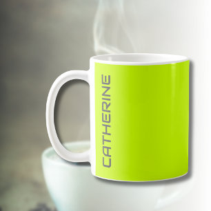 Limon Zest Solid Color Personalisiert Kaffeetasse