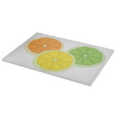 Limon, Zitrone und Orange Schneidebrett (Ecke)