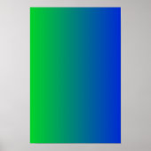 Limon zu blauer Gradient Poster (Vorne)