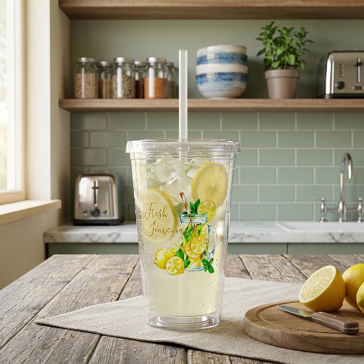 Limonade Acryltrinkbecher